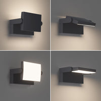 1 x RAW Customer Returns Klighten 24W outdoor lamp, outdoor wall light, waterproof IP65 wall light outside inside wall lamp with swivel LED panel outdoor light for garden terrace, anthracite, 1500 LM, neutral white 4000K - RRP €62.99