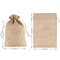 1 x RAW Customer Returns CLTPY Pack of 25 Jute Bags Cotton Bags 17 x 23 cm Linen Bags Cotton Small Bags Jute Bags with Drawstring for DIY Wedding Christmas Gift Bags Jewelery Gift - RRP €23.18