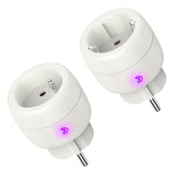 1 x RAW Customer Returns UCOMEN WiFi Plug with Current Measure Smart Home Alexa Plug Set of 2 Function with Alexa Google Home, Alexa Accessories, WiFi 2.4GHz only, 3680W - RRP €29.99