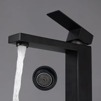 1 x RAW Customer Returns PHASAT Basin tap, single lever basin mixer, matt black colour PTMP05B - RRP €59.99