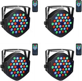 10 x Brand New Par lighting for stage, 36x1W LED RGB 7 channel with remote control for DJ KTV disco party 1pc  - RRP €204.0