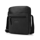 1 x RAW Customer Returns LEABAGS leather small shoulder bag for men I messenger bag with shoulder strap I shoulder bag I men s travel bag I tote bag I handbag I cell phone bag I leather handmade I Nature Black - RRP €40.28