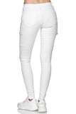 1 x RAW Customer Returns Elara Women s Cargo Jeans Slim Fit Side Pockets Chunkyrayan YA572 White-38 M  - RRP €27.18