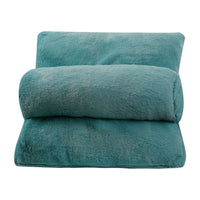 3 x Brand New WYJHNL Lumbar Pillow Reading Pillow Faux Fur Cover, Back Cushion Back Support Pillow Soft, Comfortable, Warm For Sofa Bed Car Office Chair Gaming Chair Wheelchair 45x45cm Green - RRP €120.0