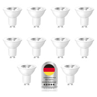 1 x RAW Customer Returns Wenscha GU10 LED warm white light bulb, 5W replaces 32W halogen lamps, 3000K LED GU10 warm white, beam angle 120 flicker-free spotlight, non-dimmable reflector lamps, pack of 10 - RRP €14.11