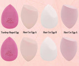 1 x RAW Customer Returns Makeup Sponges, 8 Pack Foundation Various Shapes High Quality Fine Sponge Wet and Dry Latex Free Suitable for Foundation, Blush, BB Cream, Sunscreen Pink Clear Box  - RRP €10.07