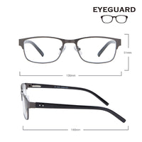 1 x RAW Customer Returns EYEGUARD Men s Rectangular Lightweight Metal Reading Glasses - RRP €20.77