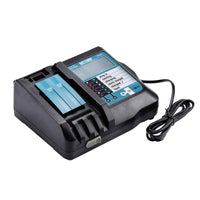 1 x RAW Customer Returns VANTTECH 3.5A DC18RF Lithium-Ion Charger with LCD Screen Replacement for Makita 14.4V-18V Batteries Bl1830 Bl1815 Bl1430 Dc14Sa Dc18Sc Dc18Rc Dc18Ra EU Plug  - RRP €33.99