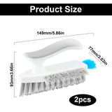 3 x Brand New 2 Pack Bathroom Cleaning Brush, Groove Cleaning Grout Brush, for Tile, Window, Bathroom, Window Frame, Kitchen Cleaning Brush - RRP €57.6