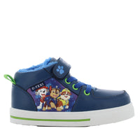 1 x Brand New PAW Patrol lined sneakers for boys up to 6 years, winter shoes for children with Chase, Marshall and Rubble motif 27 EU, waterproof and with velcro fastening, ideal for wet or cold days, blue - RRP €34.27