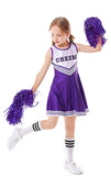 1 x RAW Customer Returns LOLANTA Children s Cheerleader Costume, Girls Cheerleading Outfit with Pompoms 8-9 Years, Purple, Day 140  - RRP €34.26