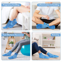 1 x RAW Customer Returns Hilph cooling socks chemotherapy, cooling shoes for feet and cooling socks with 4 cooling pads gel ice packs, for cooling feet plantar fasciitis, swollen, hot, one pair L  - RRP €23.08