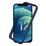 1 x RAW Customer Returns RhinoShield Bumper Case Compatible with iPhone 12 Pro Max CrashGuard NX - Shock-absorbing protective case in a slim design - 3.5 meter drop protection - Navy blue - RRP €27.99