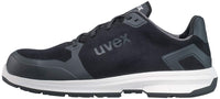 1 x RAW Customer Returns Uvex 1 Sport S3 ESD safety shoes for men - Comfortable breathable work shoes for men - Lightweight ergonomic low shoes velour, black, 45 EU - RRP €97.51