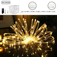 1 x RAW Customer Returns uuffoo LED rope light outdoor IP44 rope lights with remote control timer 8 modes and brightness dimmable with EU plug for outdoor patio Christmas lighting decoration party wedding 30M 300 LED - RRP €33.99