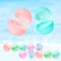 15 x Brand New 16 Pack Water Bombs Reusable, Yellcetoy Reusable Water Bombs Silicone Splash Balls Reuseable Water Balloons Water Toys Water Games for Children Adults - RRP €124.8