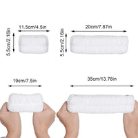 17 x Brand New Pieces Spa Face Headband Wrist Washbands Set Makeup Soft Microfiber Spa Wrist Washband Women Spa Hair Wraps Headbands for Washing Face Shower White  - RRP €306.0