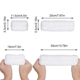 17 x Brand New Pieces Spa Face Headband Wrist Washbands Set Makeup Soft Microfiber Spa Wrist Washband Women Spa Hair Wraps Headbands for Washing Face Shower White  - RRP €306.0