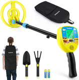 1 x RAW Customer Returns Metal detector for children, Towallmark children s lightweight metal detectors with LCD display, 7.5 inch waterproof search coil, 25-32 inch adjustable stem, perfect for gold, silver and all metal - RRP €30.24