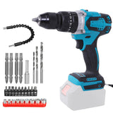 1 x RAW Customer Returns JUDANNA Cordless Drill Driver for Makita 18V without battery, without charger , Brushless Drill Driver Cordless Screwdriver Set with 28 Electric Drills, 120Nm Torque Max, 13mm Drill Chuck, 2-Speed - RRP €42.35