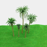 5 x Brand New Cabilock 10 pieces model palm trees model coconut trees for all landscapes landscape cake topper decoration diorama models architectural trees - RRP €76.45