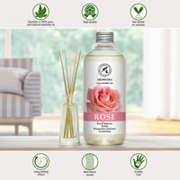 1 x RAW Customer Returns Room fragrance refill bottle rose 500ml room freshener floral and long-lasting room fragrance aroma diffuser aromatherapy room fragrance - reed diffuser refill - RRP €24.99