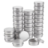 1 x RAW Customer Returns BENECREAT 30pcs 30ml Aluminum Jars, Round Aluminum Tins, Cosmetic Containers with Screw Lid for DIY Craft Purpose, Travel Storage Platinum - RRP €21.48