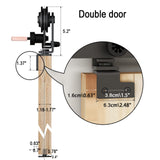 1 x RAW Customer Returns WOLFBIRD 6.6FT 2M Bifold Sliding Door Fitting for Double Directional Fitting System, Folding Bifold Door Kit Suitable for door openings of 170-190 cm Without door panels  - RRP €141.17