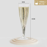 3 x Brand New FARYODI champagne glasses plastic 20 pieces - plastic transparent champagne glasses, disposable champagne glasses or reusable 150ML, suitable for carnival, Christmas, weddings, birthdays, festivals, party-3 - RRP €61.2