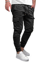 1 x RAW Customer Returns Elegancity Cargo Trousers Men s Long Casual Jogging Bottoms Stretch Chino Trousers Regular Fit Cargo Trousers Elastic with 6 Pockets Black, 3XL - RRP €32.99