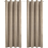 1 x RAW Customer Returns Ystyle velvet curtains set of 2, thermal curtain cold protection, opaque curtains with eyelets, blackout curtains, thermal curtain heat protection, blackout curtains for the living room, camel - RRP €46.99