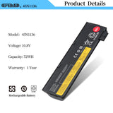 1 x RAW Customer Returns OYOMBA 68 0C52862 Laptop Battery Replacement for Lenovo ThinkPad T440 T440S T450 T450S W530 L430 L530 W550 W550s X240 X250 X260 45N1000 45N1001 45N1003 45N1004 45N1010 45N1013 2 6 Cells 72 Wh  - RRP €44.95