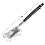 1 x RAW Customer Returns 3 in 1 BBQ Brush with Stainless Steel Spatula and PP Heat Insulation Handle for Gas Barbecue, Charcoal Grill, Ball Grill, Electric Grill and Grill - RRP €22.8