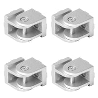 1 x RAW Customer Returns Pack of 4 angle connectors, adjustable joint for 3030 aluminum profile, 180 rotatable, flexible hinge for EU standard aluminum extrusion profile 3D printer parts - RRP €21.67