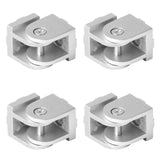 1 x RAW Customer Returns Pack of 4 angle connectors, adjustable joint for 3030 aluminum profile, 180 rotatable, flexible hinge for EU standard aluminum extrusion profile 3D printer parts - RRP €21.67