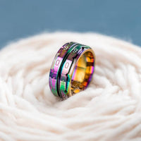 1 x RAW Customer Returns KnitPro Row Counter Rainbow Ring Size 10 - RRP €25.94