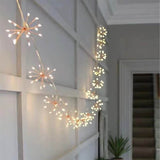 1 x RAW Customer Returns DINOWIN Solar Fairy Lights Outdoor, Waterproof Dandelion Fireworks Lights 8 Fashion Copper Starburst Fairy Lights Warm White Garden Lawn Christmas Decoration 200LED  - RRP €30.24