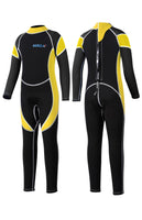 1 x RAW Customer Returns Yikayin Children s Wetsuit Long, 2.5 mm Wetsuit Boys Girls Back Zip, Neoprene Children s Thermal for Swimming, Diving, Snorkeling, Surfing, SUP - Yellow L - RRP €42.99