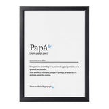 1 x Brand New Fjllrven Definition Poetry Art Print Poster Christmas gifts dad gift Father s Day gift Gifts for Dad Birthday Wall decoration decoration living room DINA A4 with wooden frame - RRP €20.4