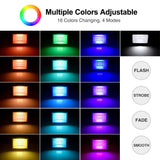 1 x RAW Customer Returns 100W RGB LED Spotlight with Memory Function, Waterproof IP67 Outdoor LED Projector with Remote Control, 16 Colors 4 RGB Modes Outdoor LED Spotlight for Garden, Party, Christmas, Ceiling - RRP €32.99