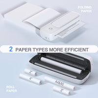 1 x RAW Customer Returns Bisofice A81 Mobile Printer A4 Bluetooth Thermal Printer A4 Printer Small Compact Portable Printer Support Thermal Paper A4, Compatible with Android iOS Mac - RRP €115.96