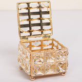 1 x Brand New Sxdluzi Home Decor Rhinestone Earring Ring Beads Storage Box Crystal Organize Holder Jewelry Boxes with Lid - RRP €20.4