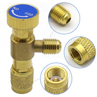 1 x RAW Customer Returns KtbeYTi 2 pieces filling coolant safety valve R22 R410A brass flow control valve for connection adapter, spare parts accessories - RRP €11.09