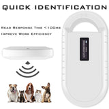 1 x RAW Customer Returns Smoostart Dog Microchip Reader, Pet Microchip Reader ISO11784 85 FDX-B EMID Microchip Reader for Dogs Pets Pigs Animal with 128 Data Storage White  - RRP €27.99