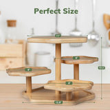 1 x RAW Customer Returns Parmedu 5 Tier Bamboo Cake Stand Cupcake Tower Stand for 50 Cupcakes, Cloud Shape Wooden Cake Stand with Patent Design - Tiered Tray Decor, Cupcake Holder Cupcake Stand for Party etc. - RRP €46.99