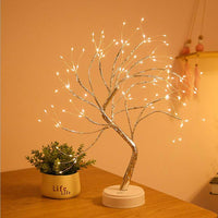 1 x RAW Customer Returns XhuangTech Table Bonsai Tree Light with 108 LED Copper Wire String Lights, Battery USB Powered Artificial Tree Lamp for Bedroom Desk Christmas Party Warm White  - RRP €19.3