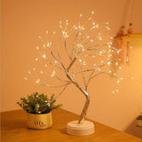 1 x RAW Customer Returns XhuangTech Table Bonsai Tree Light with 108 LED Copper Wire String Lights, Battery USB Powered Artificial Tree Lamp for Bedroom Desk Christmas Party Warm White  - RRP €19.3