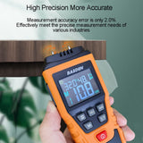 1 x RAW Customer Returns Moisture Meter Moisture Detector, moisture meter with color LCD and acoustic alarm, suitable for all building materials, wood, walls, plaster, masonry, 5-40 mm analysis depth - RRP €20.16