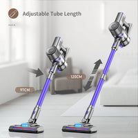 1 x RAW Customer Returns IAB Powerful Cordless Vacuum Cleaner 20KPA, 6 in 1 Rechargeable Cordless Electric Broom, 40 Min Autonomy, Portable Silent Bagless Multicyclonic Vacuum Cleaner for Cars, Sofas, Animals - RRP €108.19