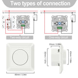 1 x RAW Customer Returns Aroidful LED Dimmer, 5W-200W AC 220V-240V Dimmer LED for Dimmable LED Lights, White Wall Dimmer, Quiet and Silent - RRP €23.82